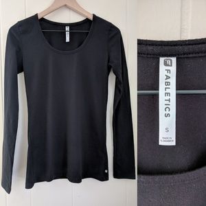 Fabletics Classic Scoop Neck Long Sleeve Tee